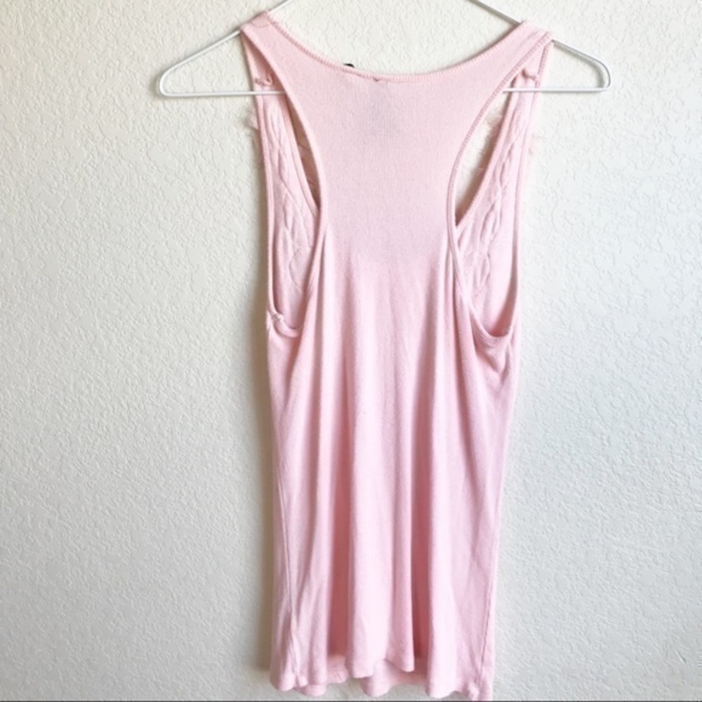 Willi Smith Ribbed Ruffle Neck Tank, M - Picture 9 of 9